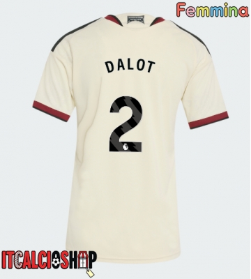 Manchester United Diogo Dalot #2 Terza Maglia Femmina 2026-27 Manica Corta